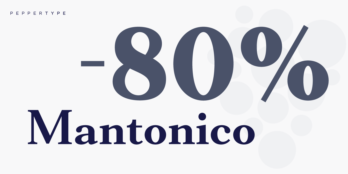 Пример шрифта Mantonico #13